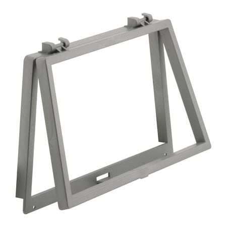 Prime-Line Wicket, 6-1/8 in. x 10-1/8 in., Gray Plastic (Single Pack) PL 14698